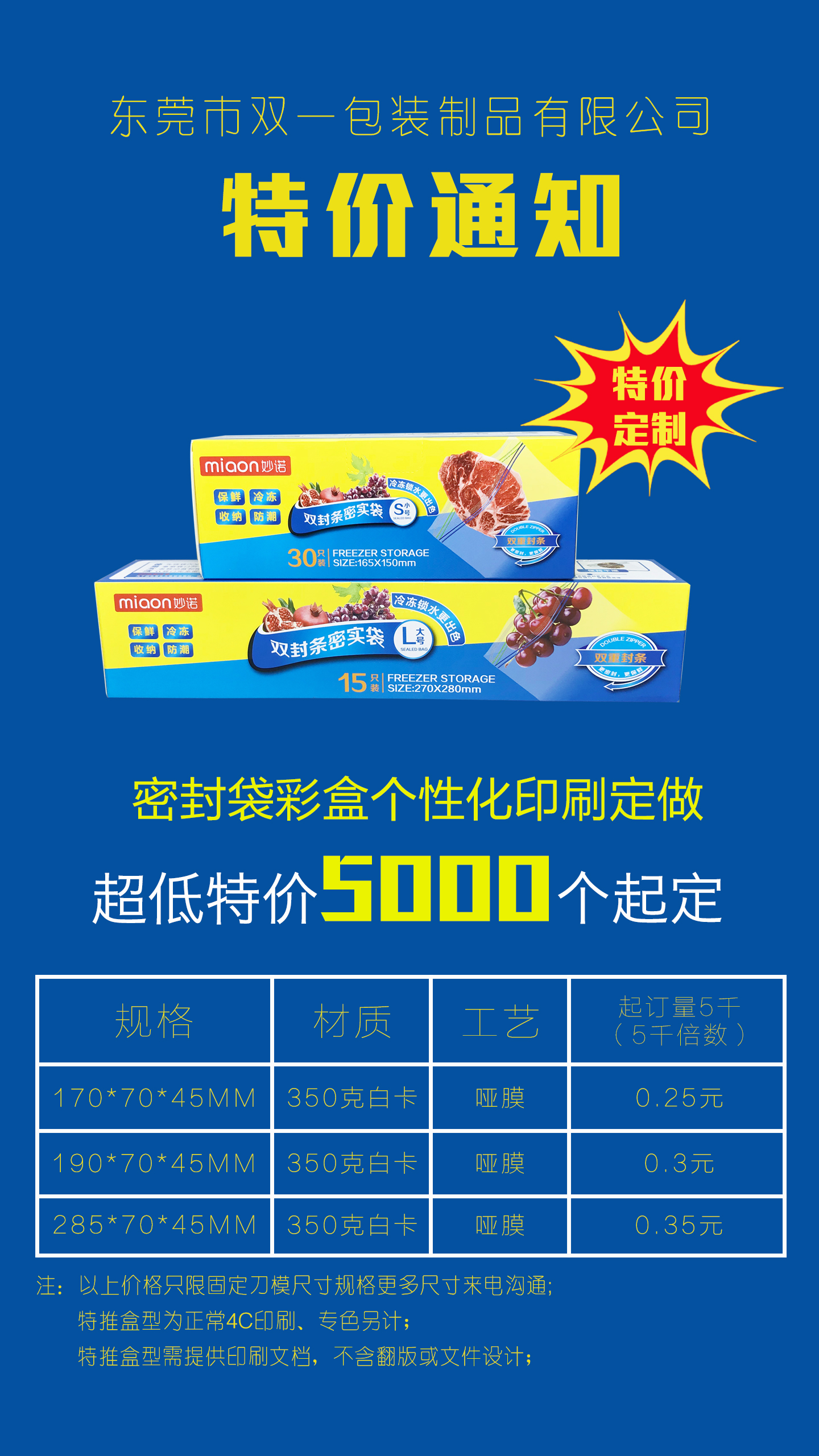 8月推出特價食品級卡盒輕定制